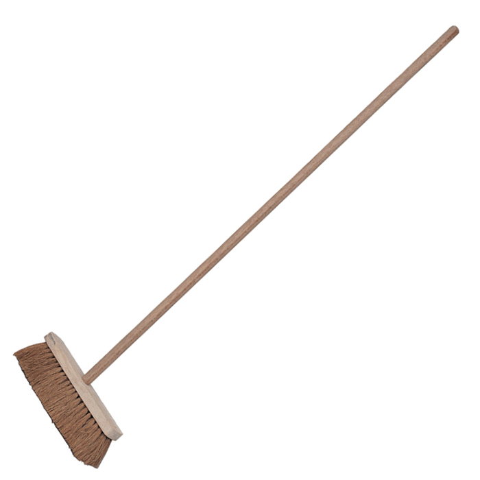 Broom - Wood and Coir - 18 Inch Head